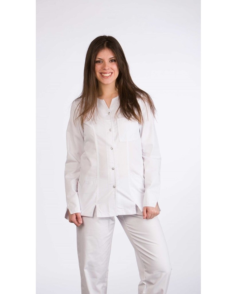 Bata modelo 51306601 color blanco imagen 3