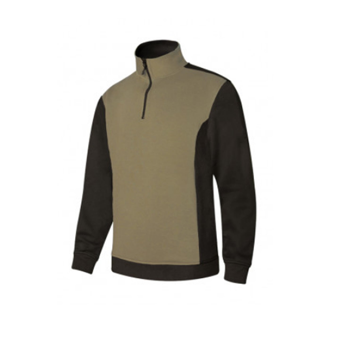 SUDADERA CUELLO CREMALLERA BICOLOR