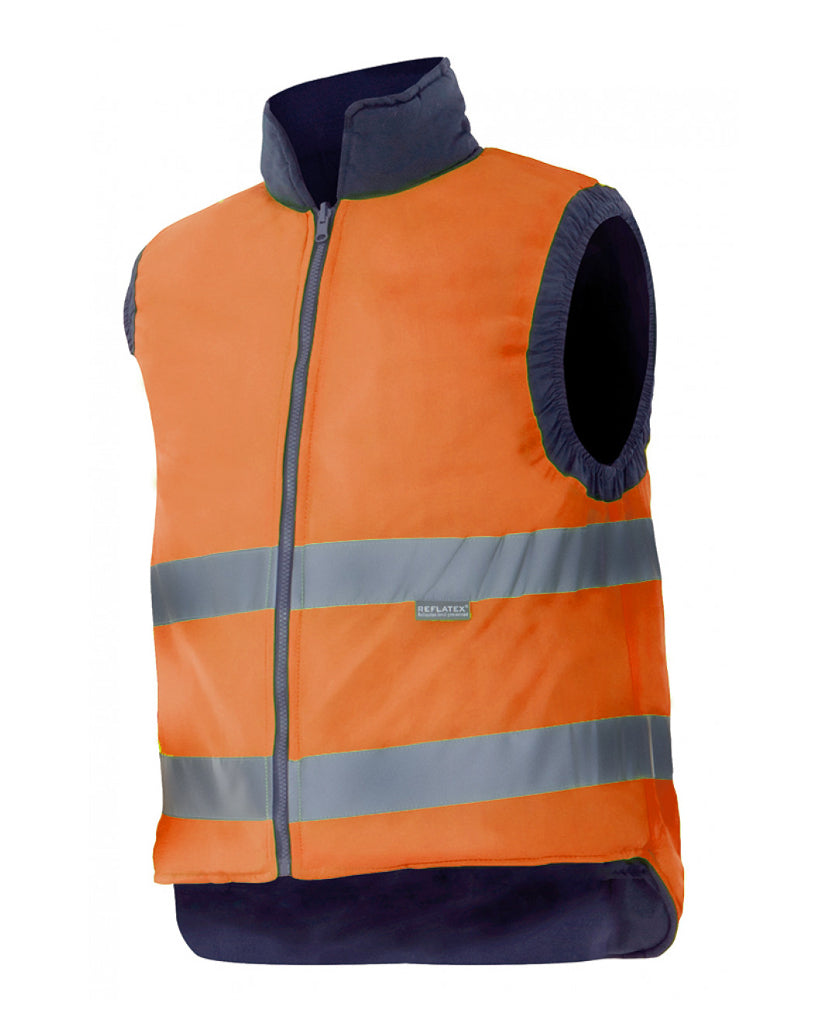 Chaleco reversible alta visibilidad 148 naranja