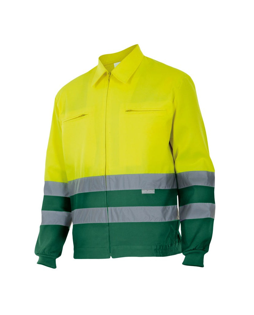 Chaqueta bicolor alta visibilidad 153 amarillo-verde 110