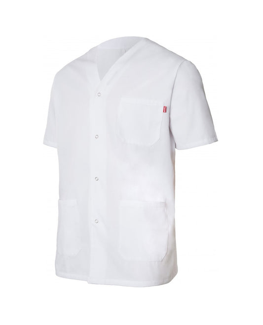 chaqueta blanca manga corta cierre metálico modelo 535201