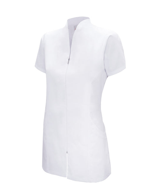 chaqueta blanca manga corta cremallera modelo 535203