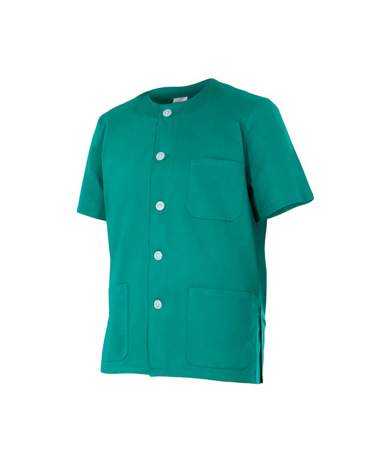 chaqueta manga corta cierre cremallera modelo 599 verde 2