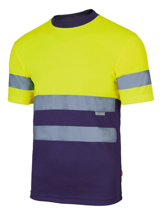 CAMISETA TÉCNICA   ALTA VISIBILIDAD BICOLOR  MANGA CORTA