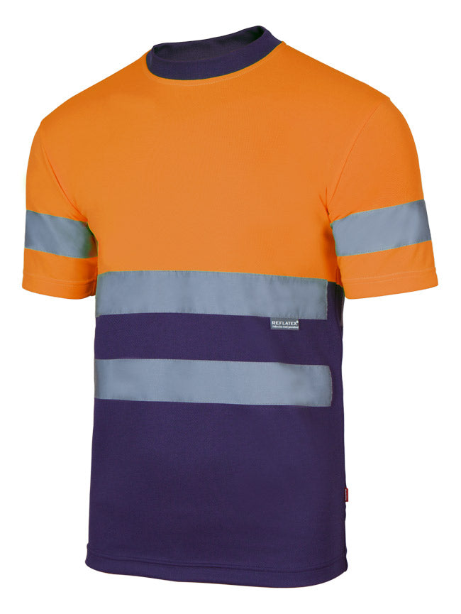 CAMISETA TÉCNICA   ALTA VISIBILIDAD BICOLOR  MANGA CORTA