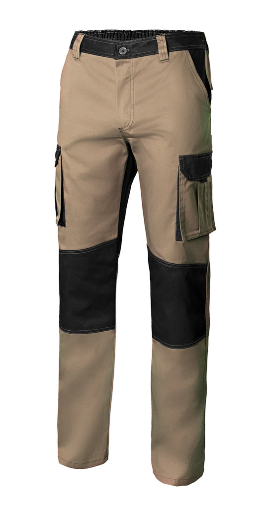 PANTALÓN STRETCH BICOLOR  MULTIBOLSILLOS