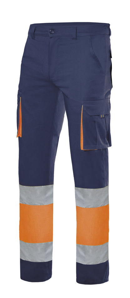 PANTALÓN STRETCH BICOLOR  ALTA VISIBILIDAD MULTIBOLSILLOS