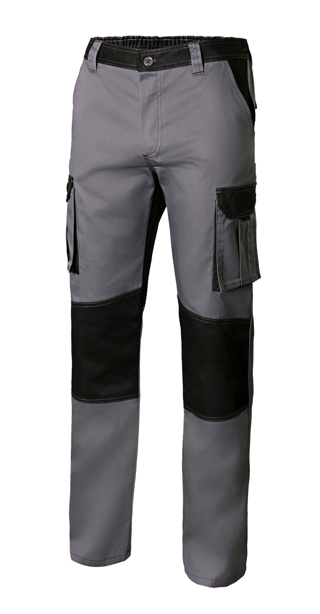 PANTALÓN STRETCH BICOLOR  MULTIBOLSILLOS