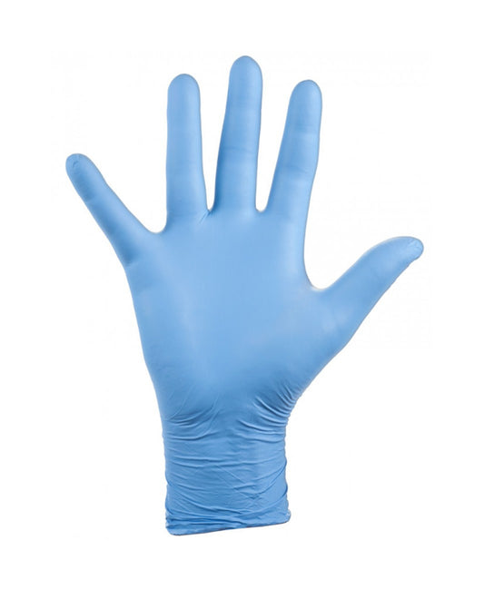 Guantes nitrilo desechables color azul