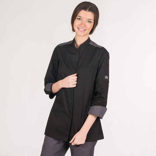 CHAQUETA COCINA MUJER M/LARGA COLORES MOD ARTEMISA