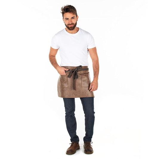 DELANTAL CORTO BARMAN MODELO CHIHUAHUA CUERO