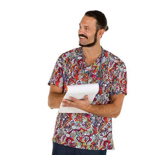 BLUSA MICROFIBRA UNISEX MOD BERTA ESTAMPADO GARYS