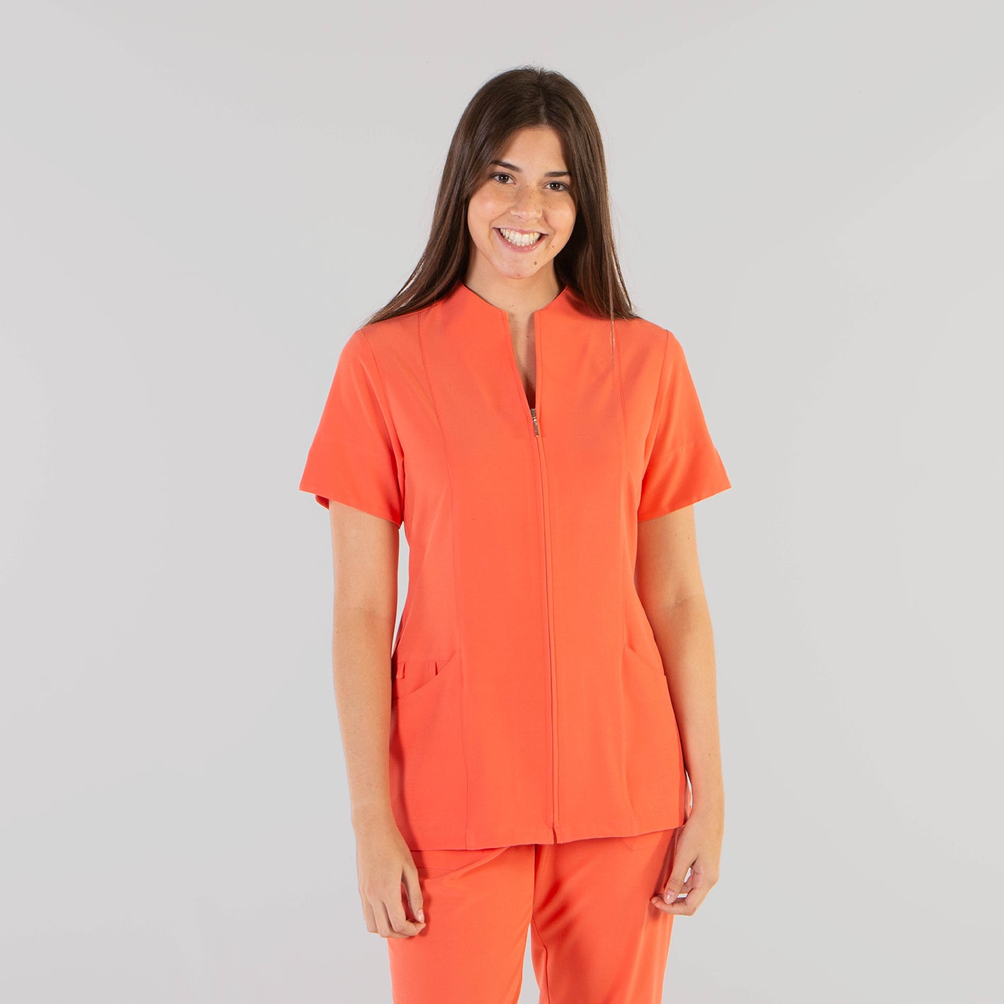 CHAQUETA MICROFIBRA SANIDAD CON CREMALLERA