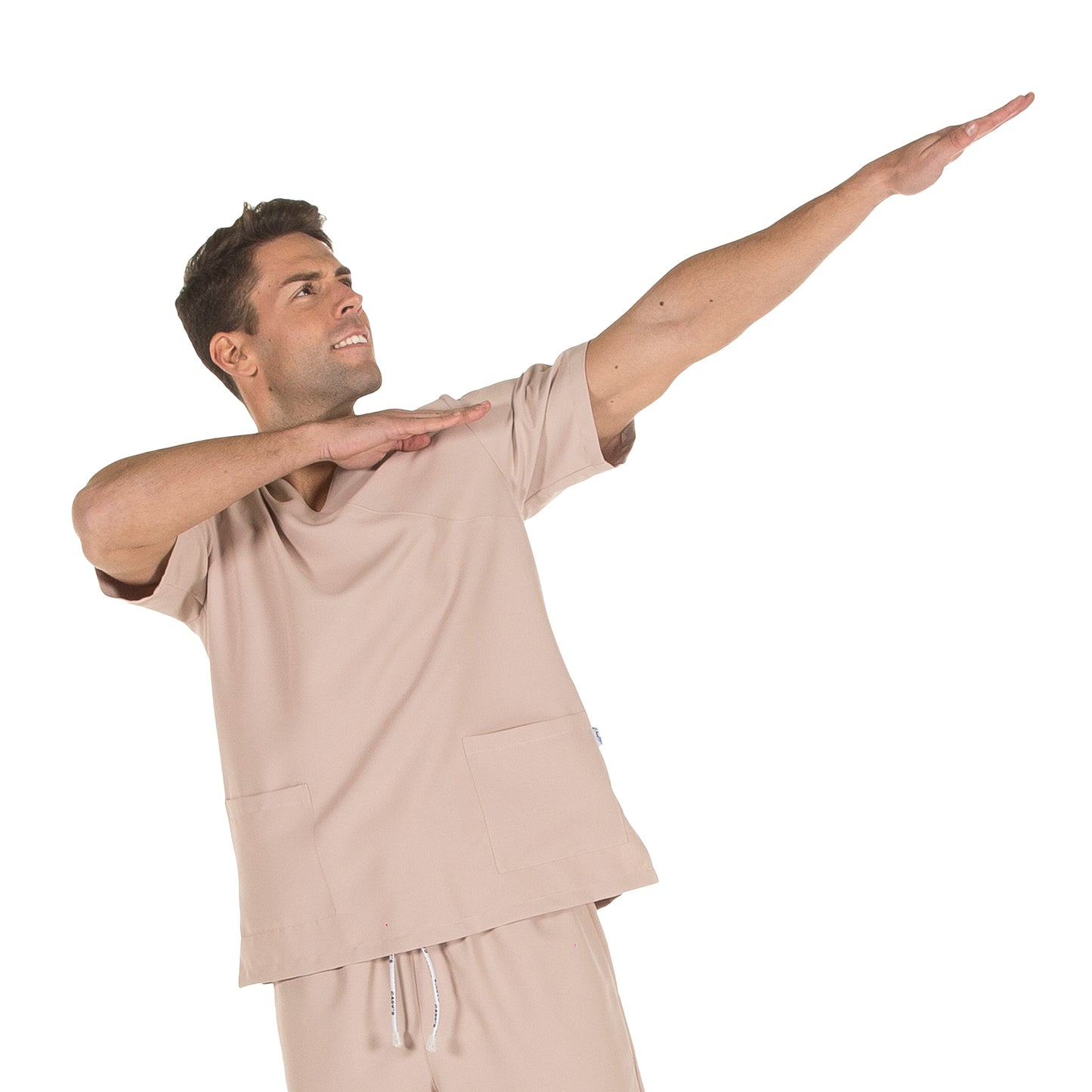 CAMISOLA  MANGA CORTA UNISEX PIJAMA MICROFIBRA