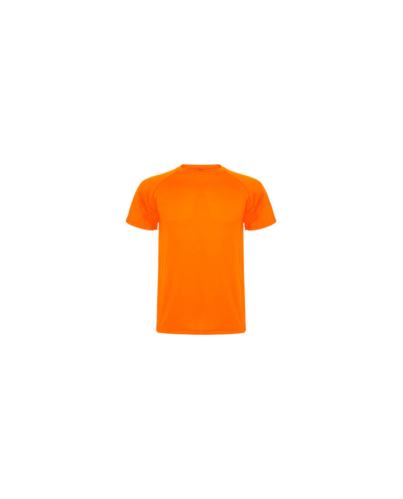 Camiseta Montecarlo hombre naranja flúor