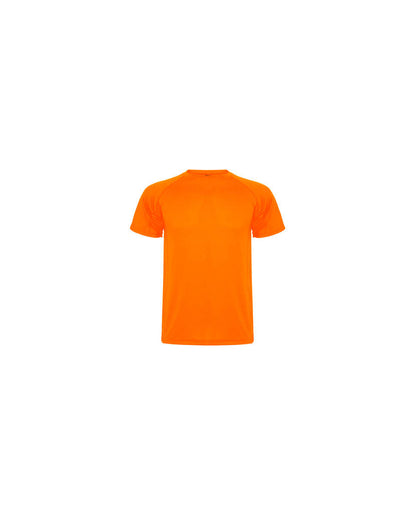 Camiseta Montecarlo hombre naranja flúor
