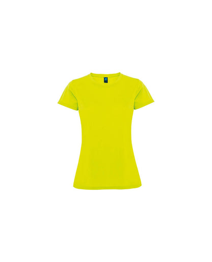 Camiseta Montecarlo mujer amarillo flúor
