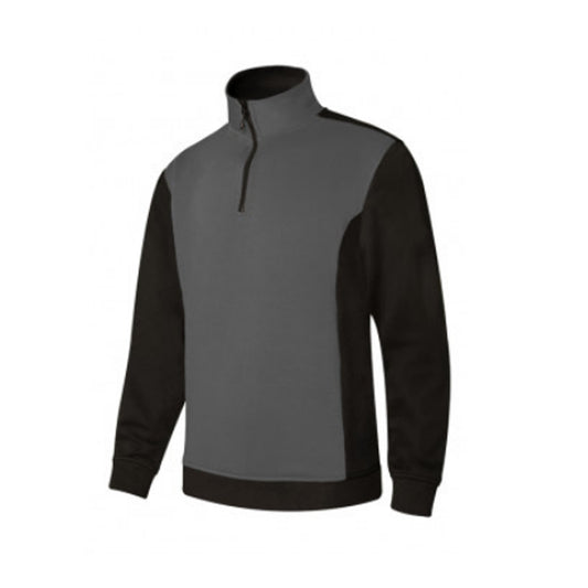 SUDADERA CUELLO CREMALLERA BICOLOR
