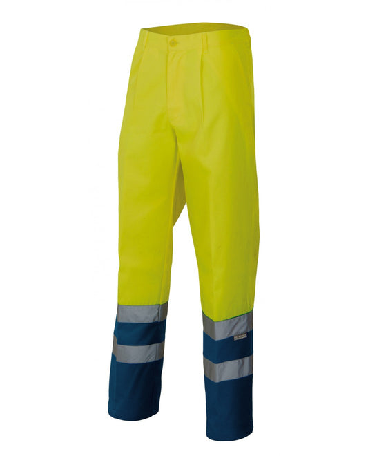 Pantalón bicolor 158 amarillo- azul marino 70
