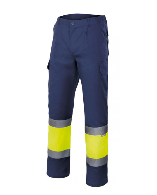 Pantalón bicolor 165 azul marino - amarillo 60