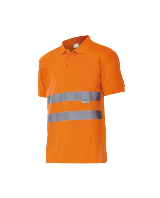 Polo manga corta alta visibilidad 172 naranja flúor 19