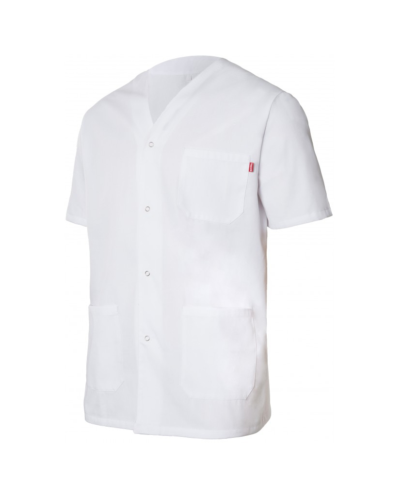 chaqueta blanca manga corta cierre metálico modelo 535201
